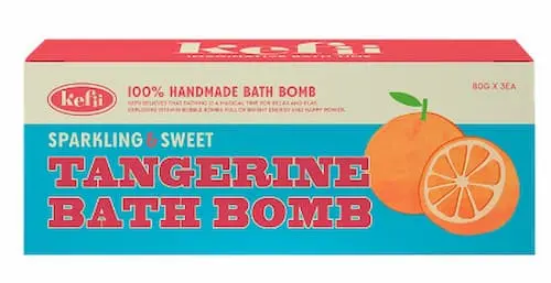 Kefir Sparkling Sweet Tangerine Bath Bomb - Bath Bomb Singapore 