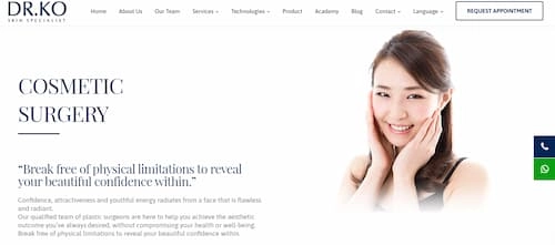 Ko Skin Specialist (Klang) - Plastic Surgery KL Selangor