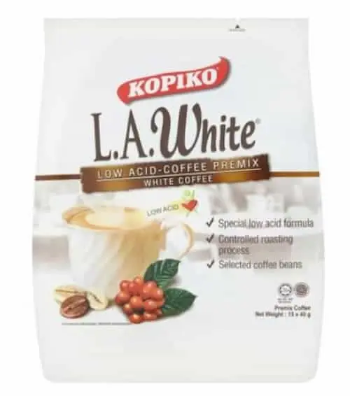 Kopiko L.A. White Low Acid White Coffee Premix 15 x 40g -  Instant Coffee Malaysia 