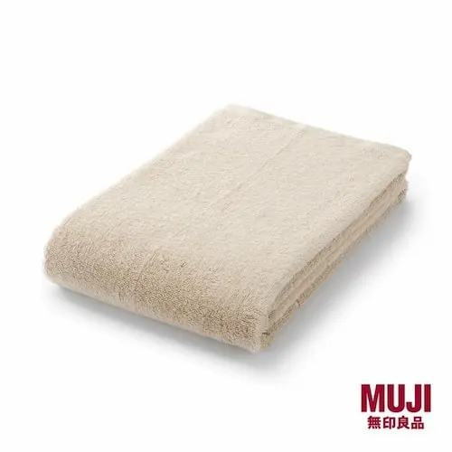 MUJI Organic Cotton Blend Bath Towel Ecru - Bath Towel Singapore