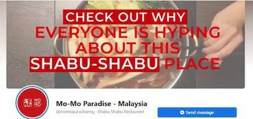 Mo-Mo Paradise -Japanese Hotpot KL Selangor