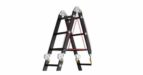 Multi-Purpose Ladder Extra Heavy Duty Black Big Ankle - Ladder Malaysia