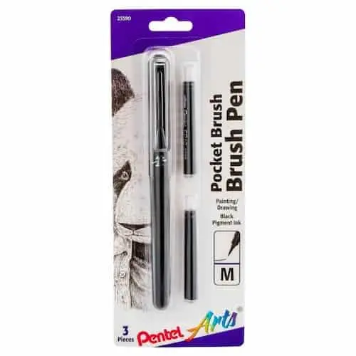 Pentel Pocket Brush - Calligraphy Pens Singapore