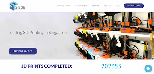 Siege - 3d Printing Singapore