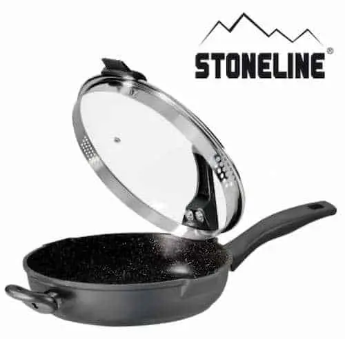 Stoneline Future Stewing Pan with Sieve Glass Lid & Helper Handle  -  Sauce Pan KL Selangor