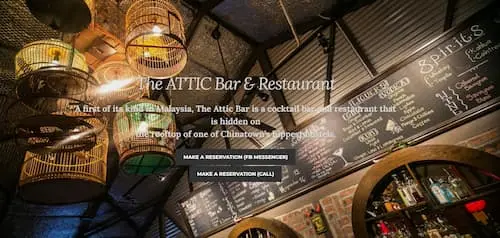 The Attic Bar - Rooftop Bar Malaysia