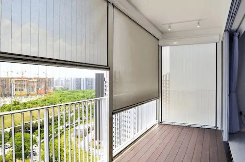 The Curtain Boutique - Balcony Blinds Singapore