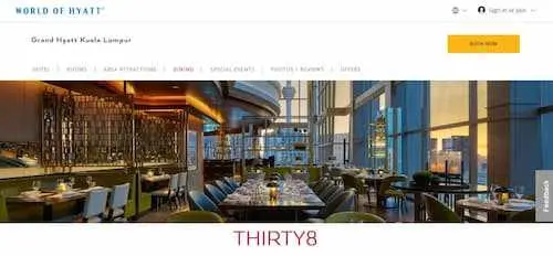 Thirty8 at Grand Hyatt - Lava Cake KL Selangor 