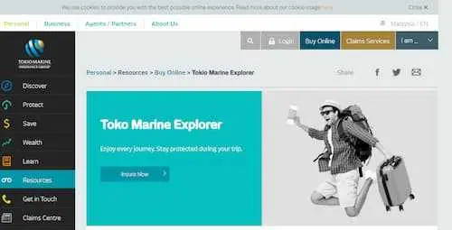 Tokio Marine Explorer - Travel Insurance KL Selangor 