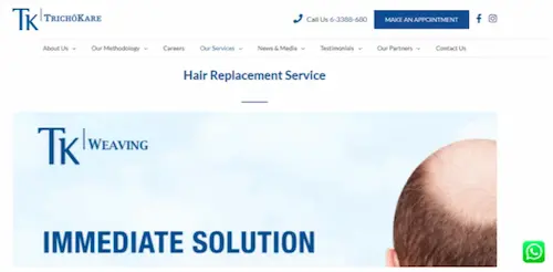  TrichoKare - Hair Loss Treatment Singapore   