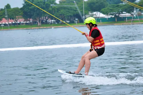 Wakeboarding or Water Skiing In WakePark - What To Do In East Coast Park Singapore