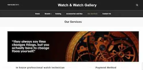 Watch & Watch Gallery - Watch Repair KL Selangor