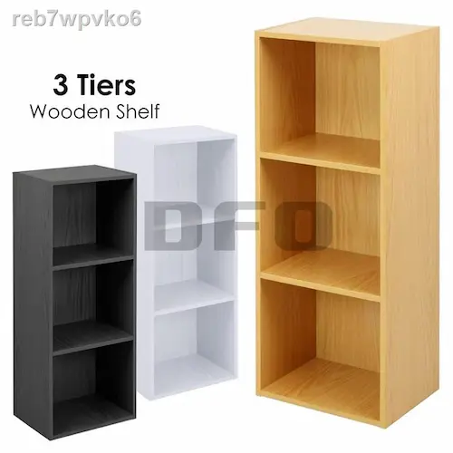 3 Tier Wooden Bookshelf - Bookshelves Singapore