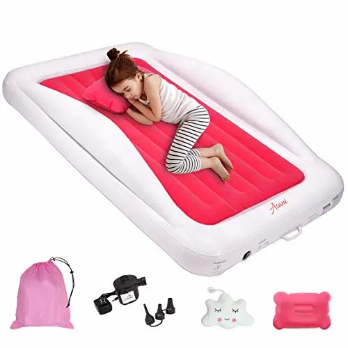 Eltow Inflatable Toddler Travel Bed Air Mattress With Safety Bumper - Bumper Bed Singapore