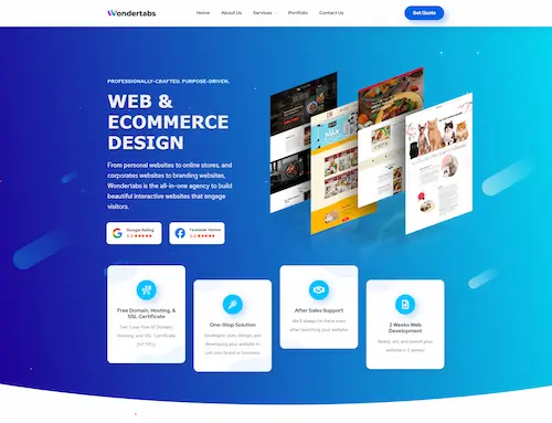 Wondertabs - Web Design Singapore (Credit: Wondertabs)